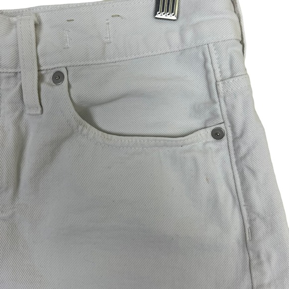 Madewell Cutoff Denim Shorts Relaxed in Tile White Size 27 - Picture 4 of 11